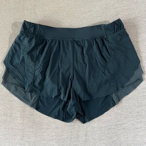 Lululemon Green Flutter Shorts